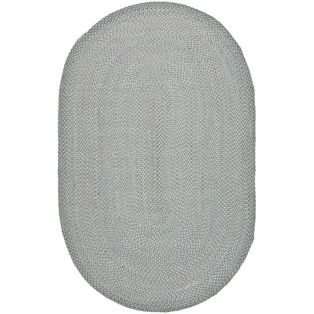 Braided Multi 5 ft. x 8 ft. Oval Solid Area Rug price history on PriceWatchPro
