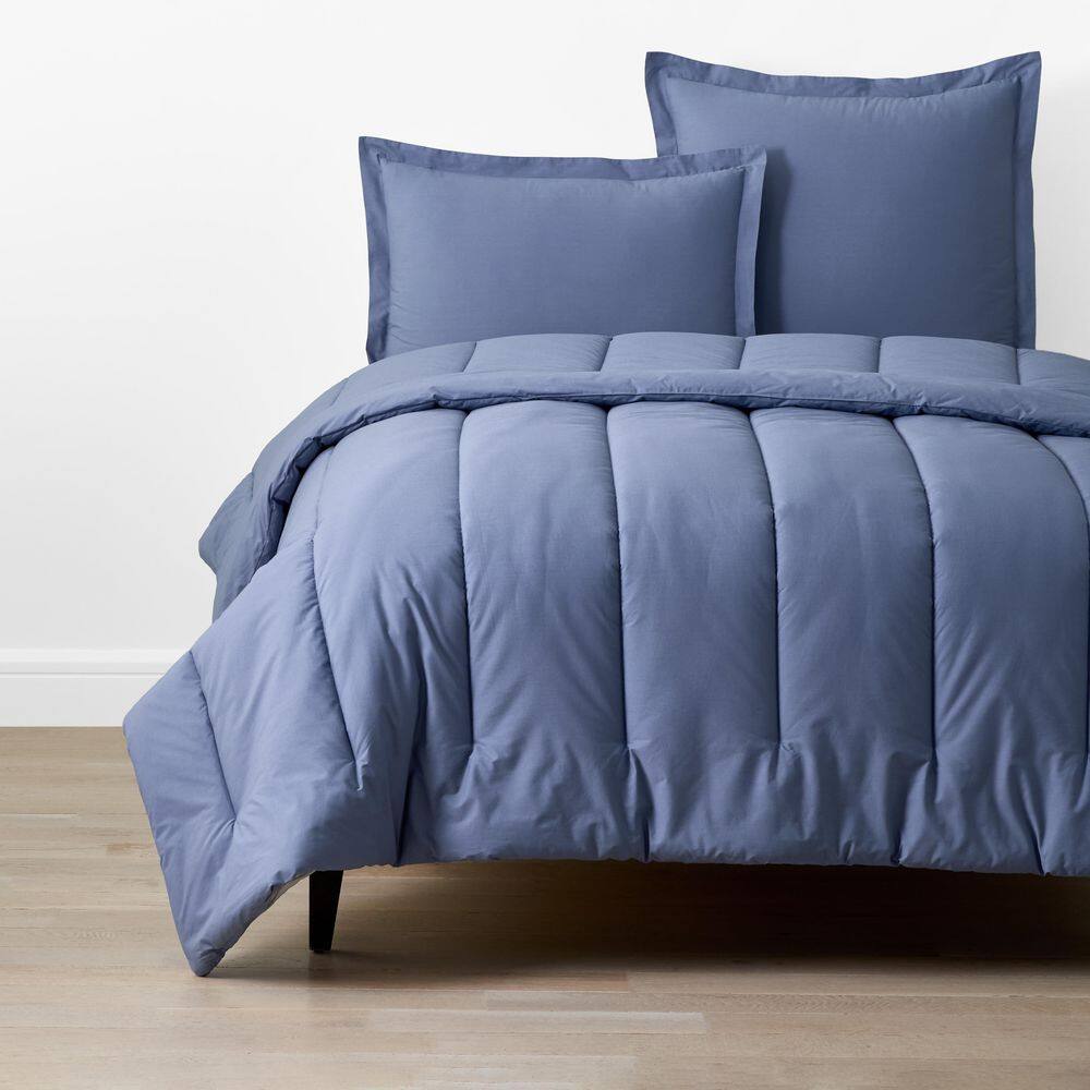 Company Cotton Garment Wash Percale Denim Blue California King Comforter price history on PriceWatchPro