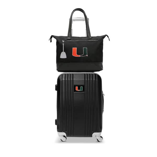 Mojo Miami Hurricanes Premium Laptop Tote Bag and Luggage Set