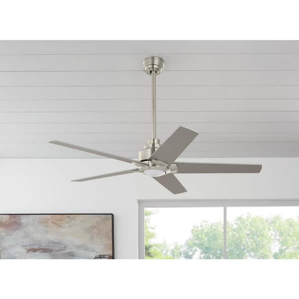 Indoor Brushed Nickel Ceiling Fan