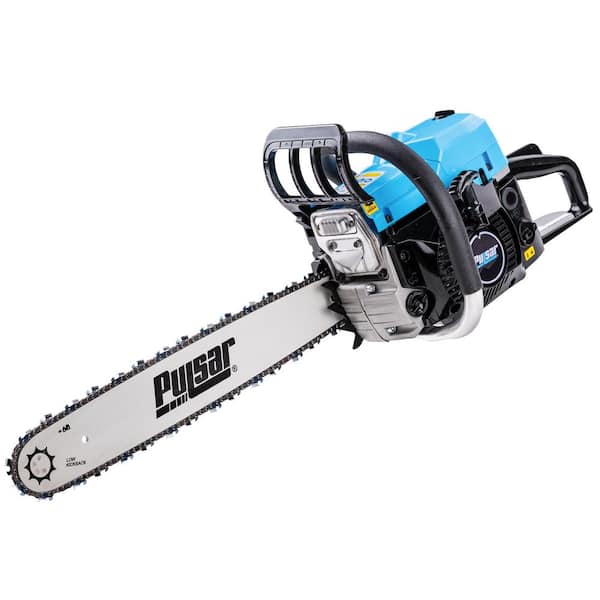 2-Stroke 20 in. Chain Saw Ergonomic Handle Design for Comfort Lightweight and Compact