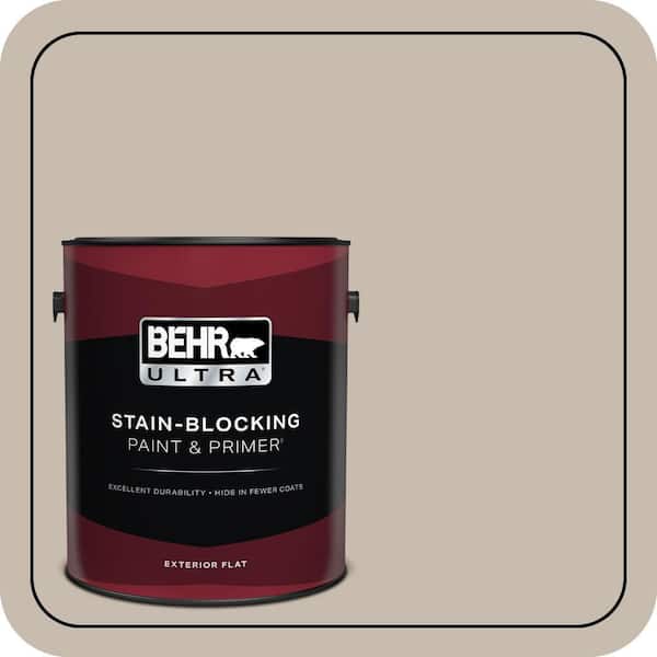 BEHR ULTRA 1 gal. #ECC-44-1 Barley Field Flat Exterior Paint & Primer