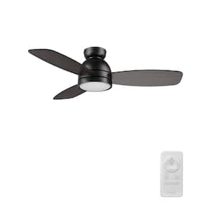 Thibault 44 in. Color Changing Integrated LED Indoor Matte Black 10-Speed DC Ceiling Fan with Light Kit/Remote Control