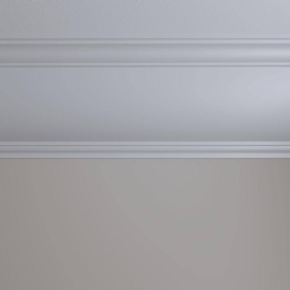 Claremont White Polyurethane Crown Moulding 94.5" Length