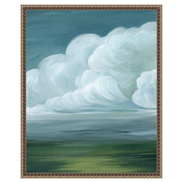 Amanti Art Coming Rainstorm II by Grace Popp 1 Piece Floater Frame Canvas Giclee Nature Art Print 20 in. x 16 in.