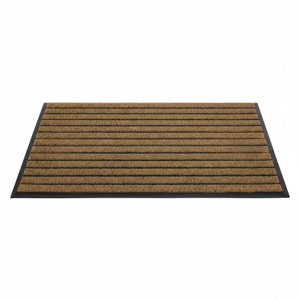 47 in. x 32 in. Brown Front Doormat, Durable Door Mat Outdoor Mat