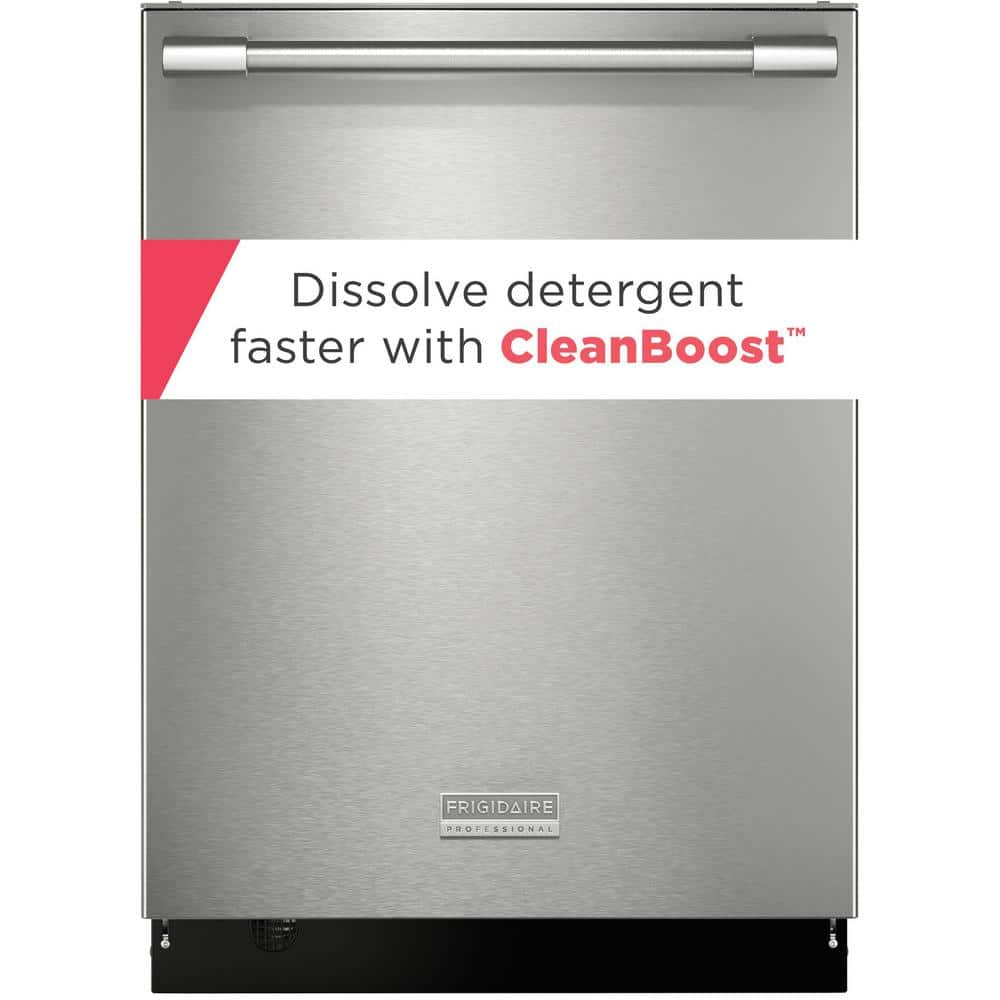 Professional 24 in. Top Control Built-In Tall Tub Dishwasher in Stainless Steel 47dBA with CleanBoost Technology -  Frigidaire, PDSH4816AF