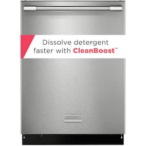 24 in. Top Control Built-In Tall Tub Dishwasher in Stainless Steel with 8-cycles 47dBA with CleanBoost Technology