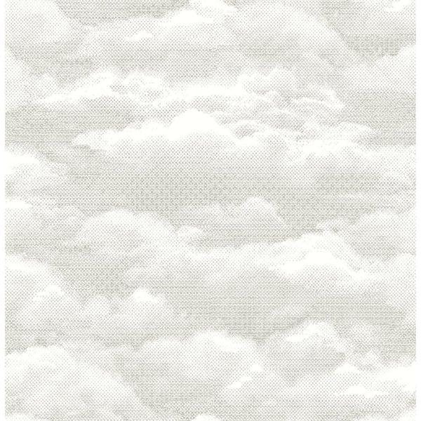 A Street Prints Solstice Pearl Cloud Pearl Paper Strippable Roll