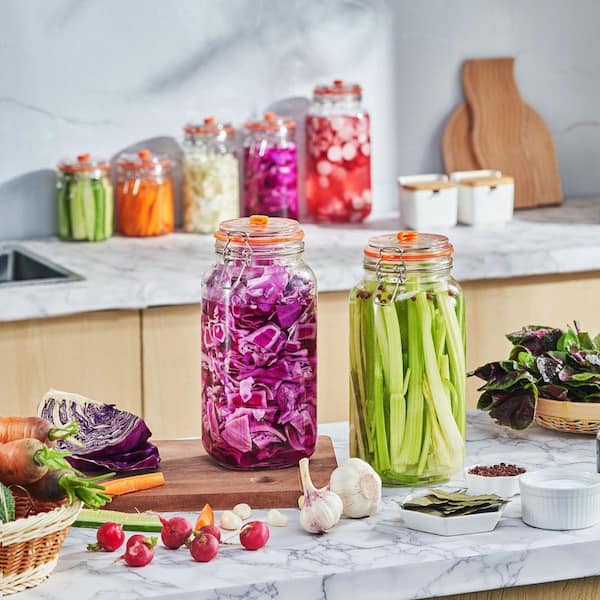 5 liter glasbehälter Blech Keksdose mit 12