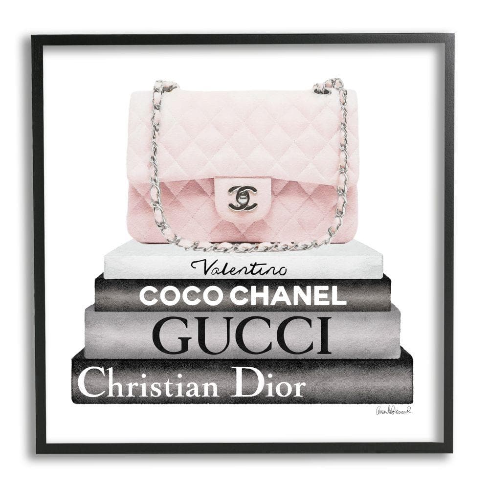 Stack Of Fashion Books With A Chanel Bag
