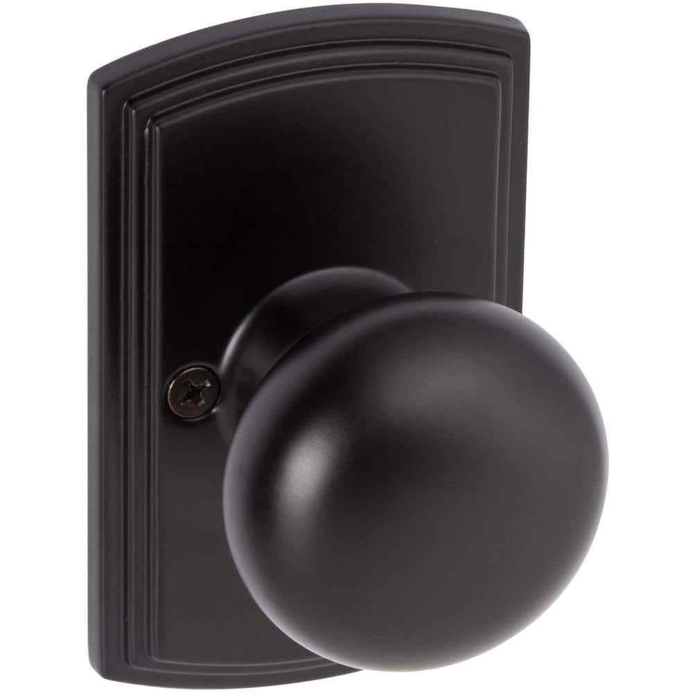 DELANEY HARDWARE Italian Collection Santo Black Dummy Door Knob