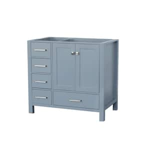 Cambridge 36 in. W x 21.5 in. D x 34.5 in. H Freestanding Bath Vanity Cabinet Only in Grey