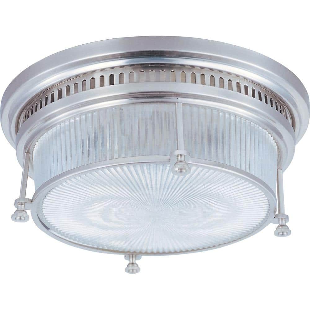 Hi-Bay 2-Light Satin Nickel Flush Mount price history on PriceWatchPro