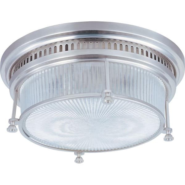 Maxim Lighting Hi-Bay 2-Light Satin Nickel Flush Mount