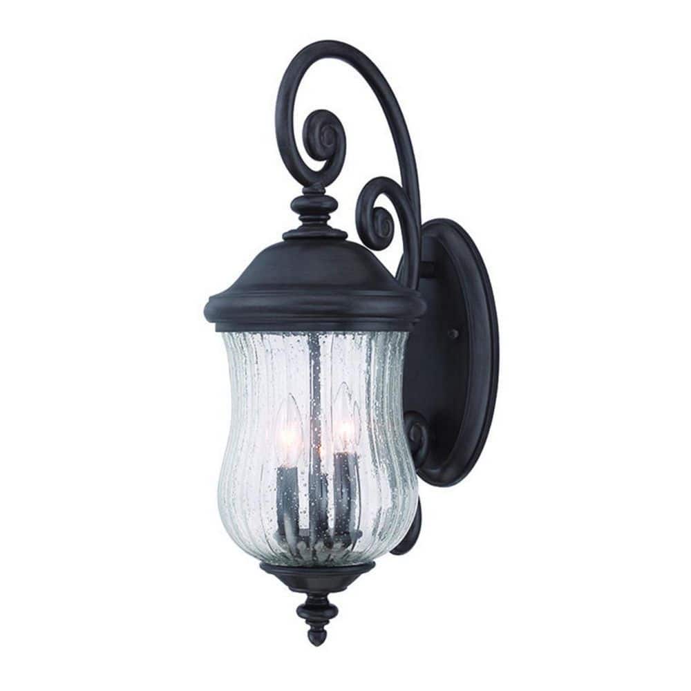 30 in. Black Outdoor Hardwired Sconce with No Bulbs Included price history on PriceWatchPro