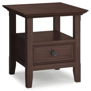 Simpli home warm shaker deals narrow side table