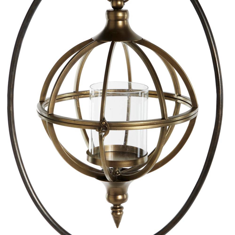 Bronze Farmhouse Hanging Candle Lantern - 66" Tall