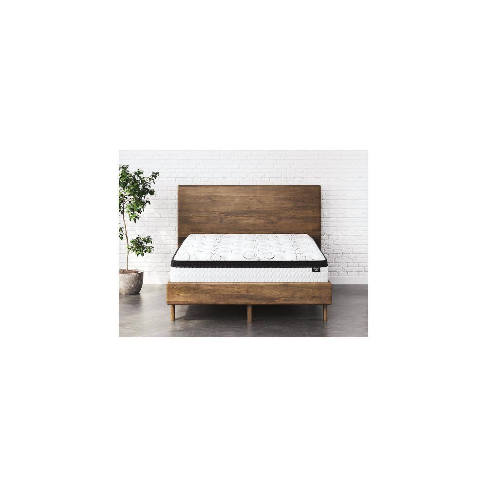 Modern Twin Gel Memory Foam & Innerspring Hybrid Mattress, White