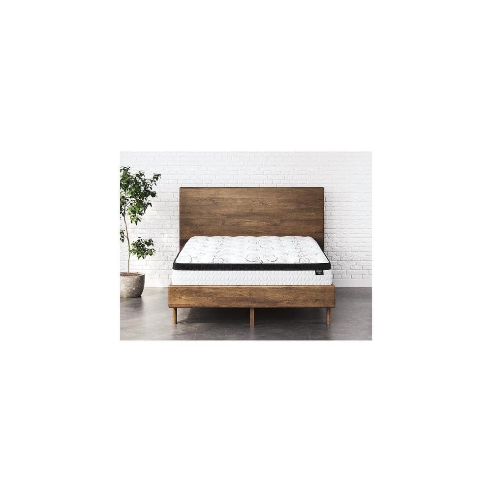 Modern White Queen Innerspring and Gel Memory Foam Mattress