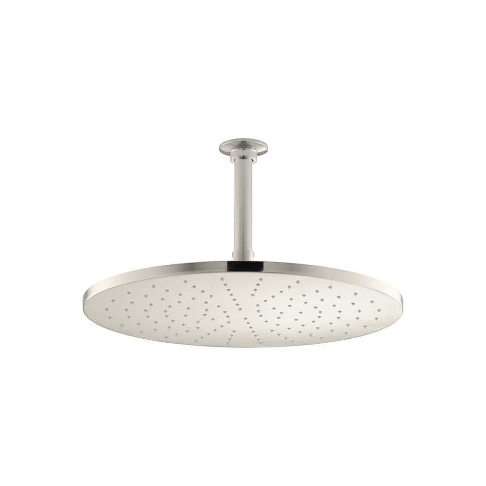 1-Spray Patterns with 2.5 GPM 14 in. Ceiling Mount Fixed Shower Head in Vibrant Polished Nickel price history on PriceWatchPro