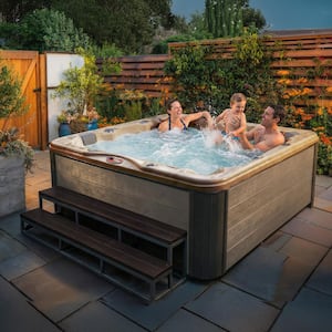 American Spas 6-Person 56-Jet Premium Acrylic Lounge Spa Standard