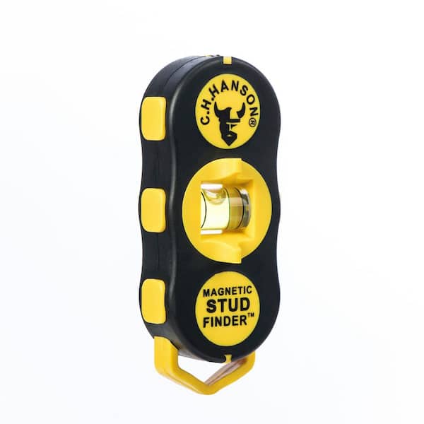 Magnetic Wall Stud Finder & -Spirit Level. Strong Magnet Detector for Steel  Nails, Screws & Fasteners in Stud Walls, Plasterboard, Drywall, Wood, &  Timber Fixings ZIN