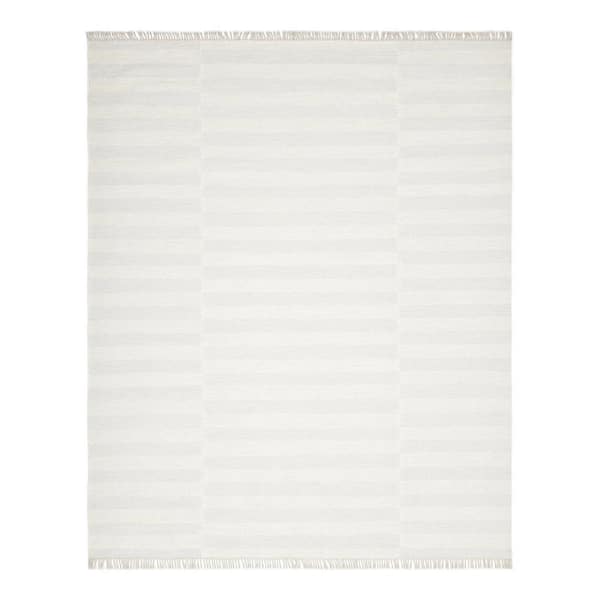 Louella Contemporary Ivory 10 ft. x 14 ft. Handmade Area Rug