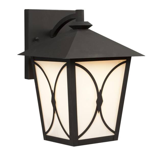 Filament Design Negron 1-Light Outdoor Black Wall Lantern Sconce
