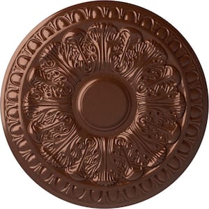 15-3/4 in. x 1-1/2 in. Colton Urethane Ceiling Medallion (Fits Canopies upto 4-3/4 in.), Copper Penny