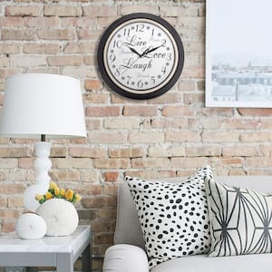 12 in. Round Inspirational Wall Clock