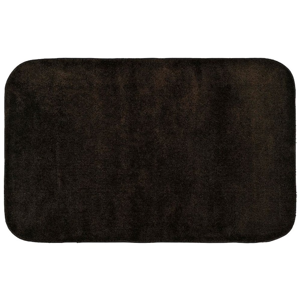 Garland Rug Traditional Chocolate 30 in. x 50 in. Washable Bathroom Accent Rug