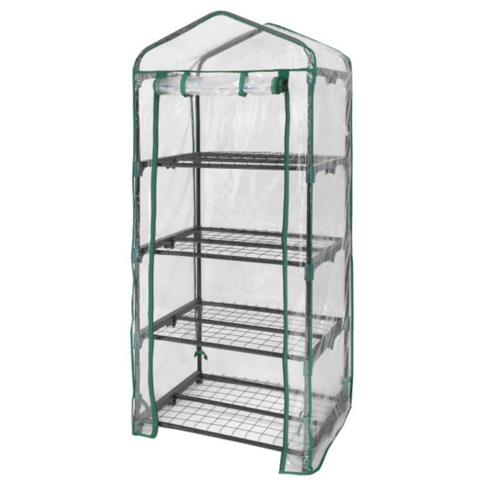 Miracle-Gro Miracle-Gro 23 In. X 17 In. X 57 In. Mini Greenhouse 70524 ...