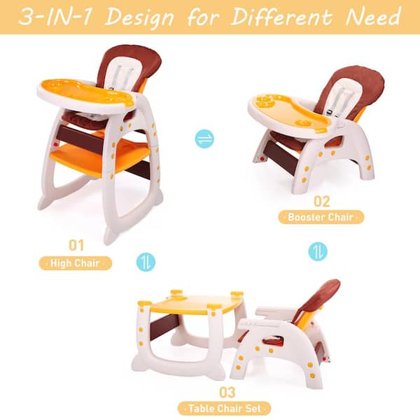 Booster Seat Portable High Chair Toddler Booster Feeding Seat for Baby with  Removalbe Tray Height Adjustable 5 Point Harness Indoor/Outdoor Use Easy to  Wipe Clean 
