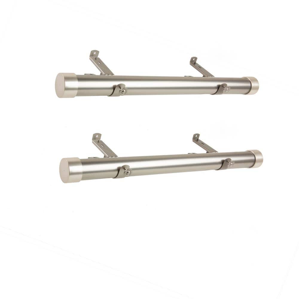 12 in. - 20 in. Single Curtain Rod in Satin Nickel with Finial price history on PriceWatchPro