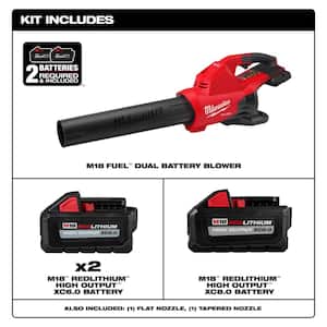 M18 FUEL Dual Battery 145 MPH 600 CFM 18V Lithium-Ion Brushless Cordless Handheld Blower w/(3) Batteries
