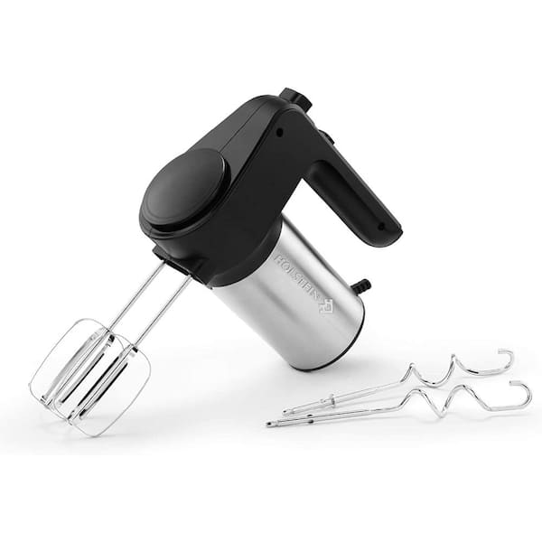 HOLSTEIN HOUSEWARES 6-Speed 250-Watt Black Hand Mixer with Turbo Function  HH-09101015SS - The Home Depot