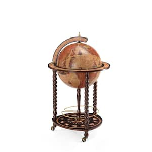 Explora 37 in. x 22 in. Diameter Honey Brown Bar Globe