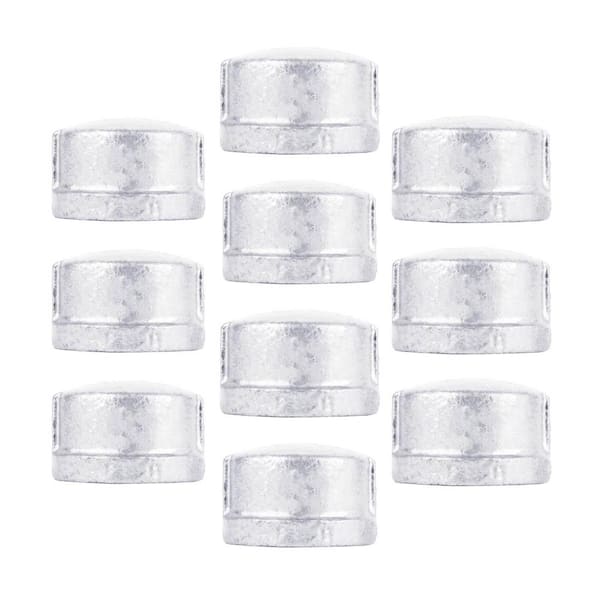 PIPE DECOR 3/4 in. Galvanized Iron Cap (10-Pack)