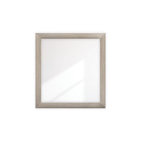 BrandtWorks 37 in. W x 40 in. H Rectangle Classic Taupe Framed Mirror