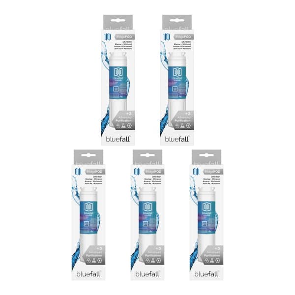 5 Compatible Refrigerator Water Filters Fits Maytag UKF8001 (Value Pack)