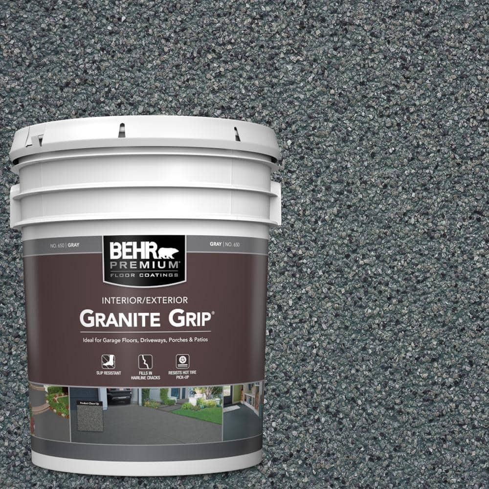 BEHR PREMIUM 5 gal. GG02 Stone Valley Decorative Flat Interior