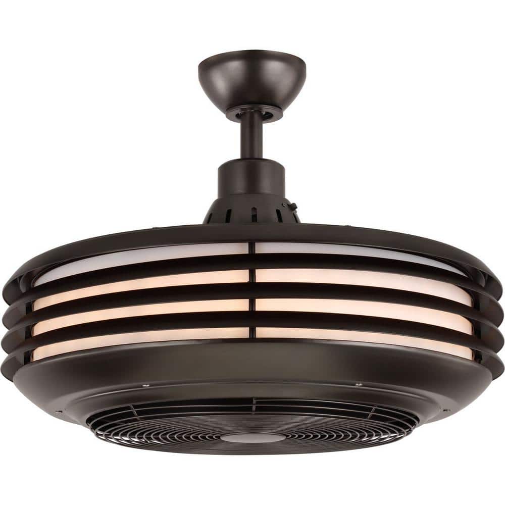Sanford 24'' Architectural Bronze Low Profile Ceiling Fan with LED Light
