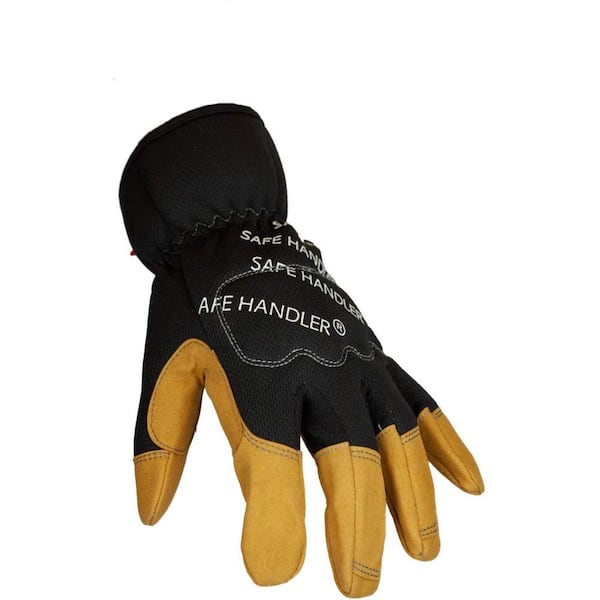 CD Icon Gloves Black Grained Leather
