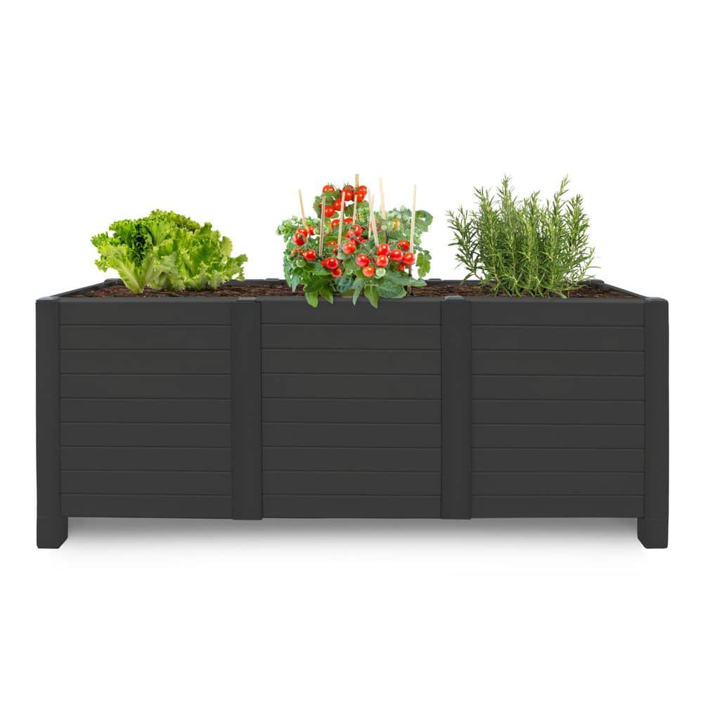 17 in. x 48 in. Raised Garden Trough in Black price history on PriceWatchPro