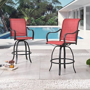 Swivel Sling Outdoor Bar Stool (2-Pack)