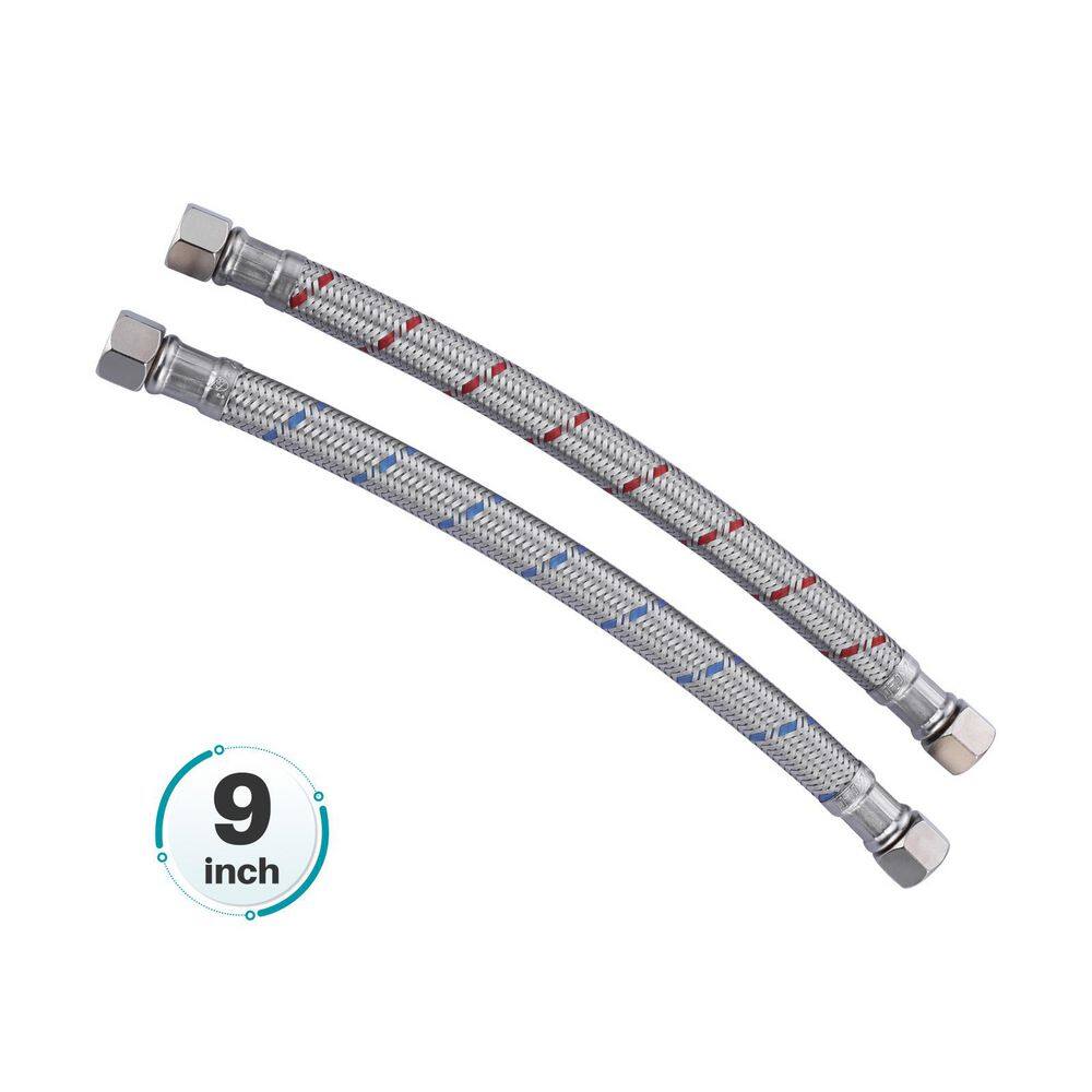 3/8 x 3/8 in. Comp Stainless Steel Compression Braided Faucet Hose Connector Supply Lines price history on PriceWatchPro