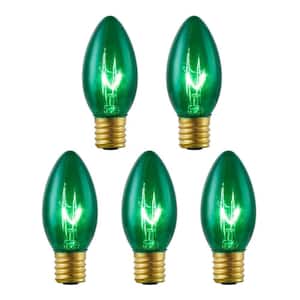 25 Pack C9 Green Incandescent Commercial Bulbs