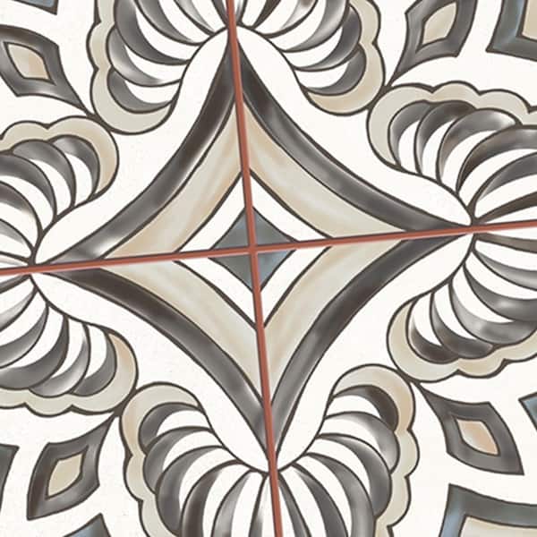 Merola Tile Harmonia Grove Grey 13 in. x 13 in. Ceramic Floor and