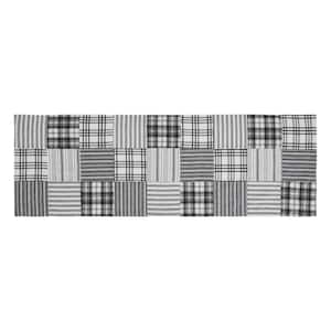 Sawyer Mill 12 in. W x 36 in. L Black Quilted Patchwork Cotton Table Runner
